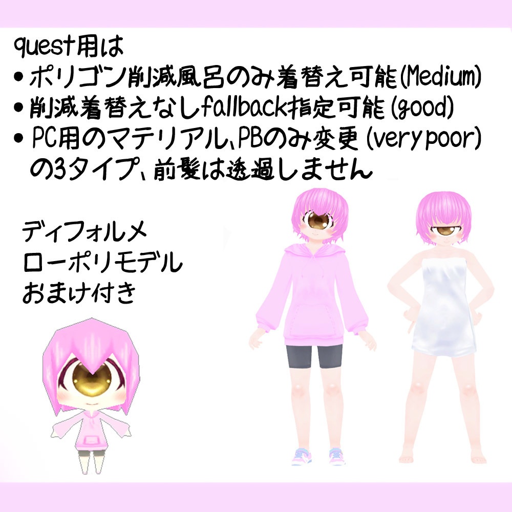 オリジナル3Dモデル 「単眼の少女チャコ」