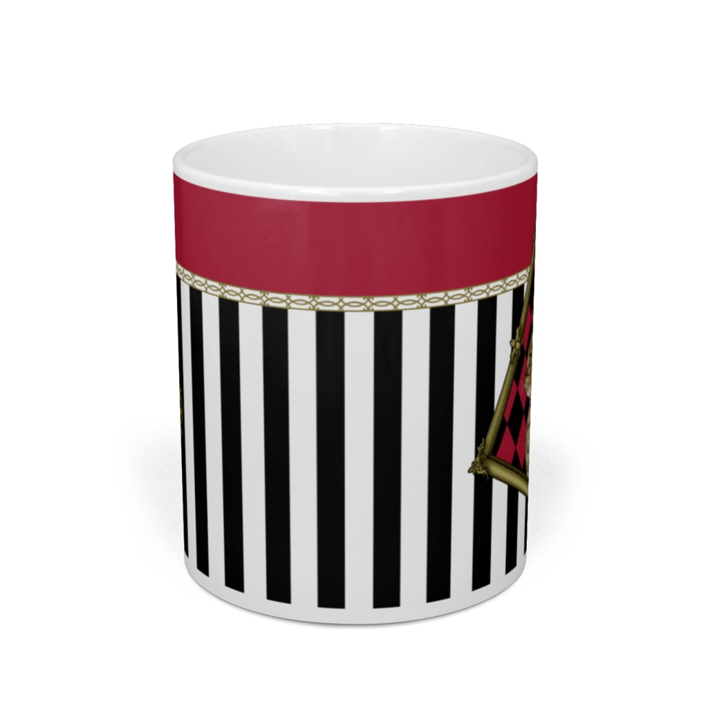 額縁の中の猫【赤と黒】