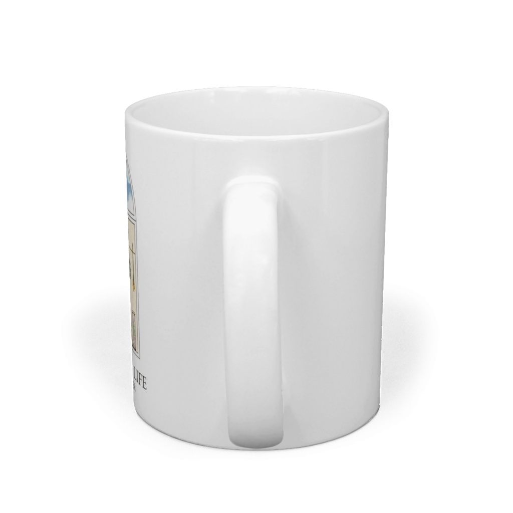 空を見上げる猫【ボタニカル】マグカップ