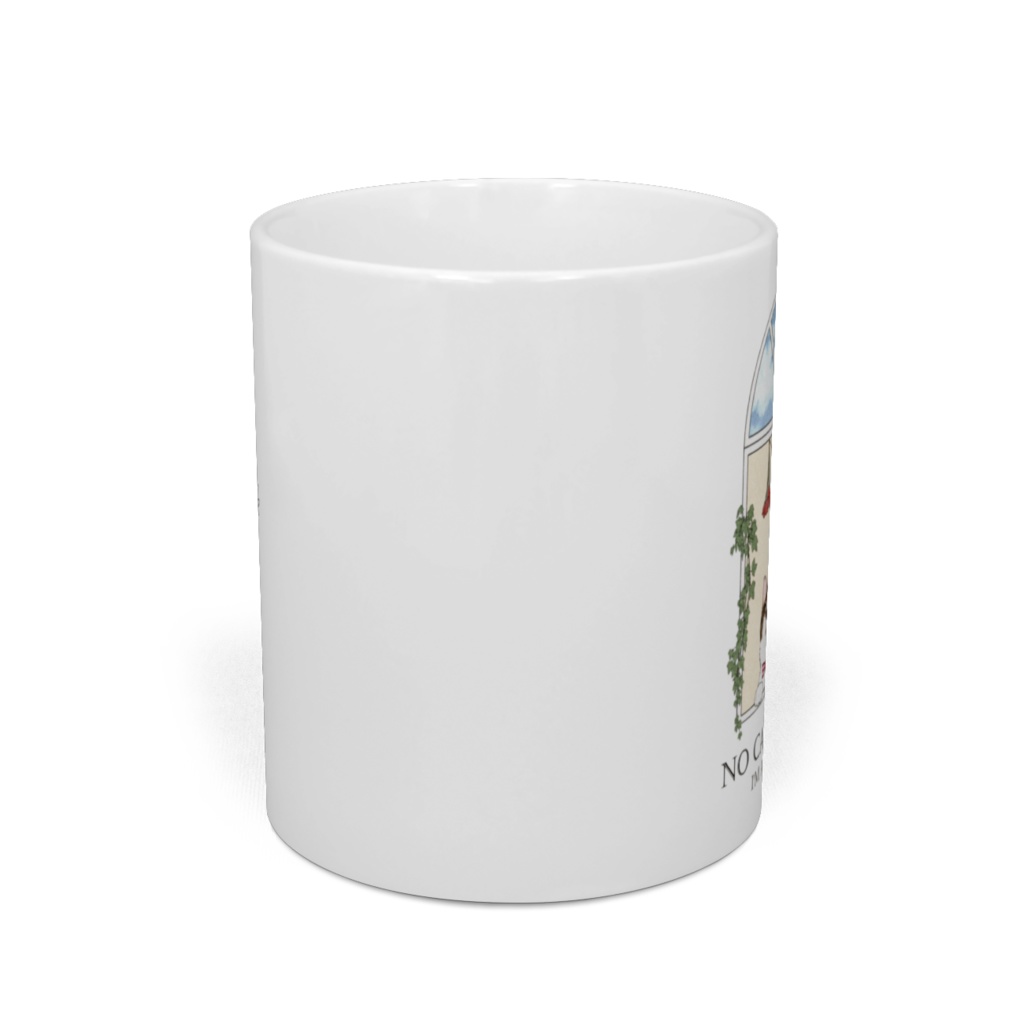 空を見上げる猫【ボタニカル】マグカップ