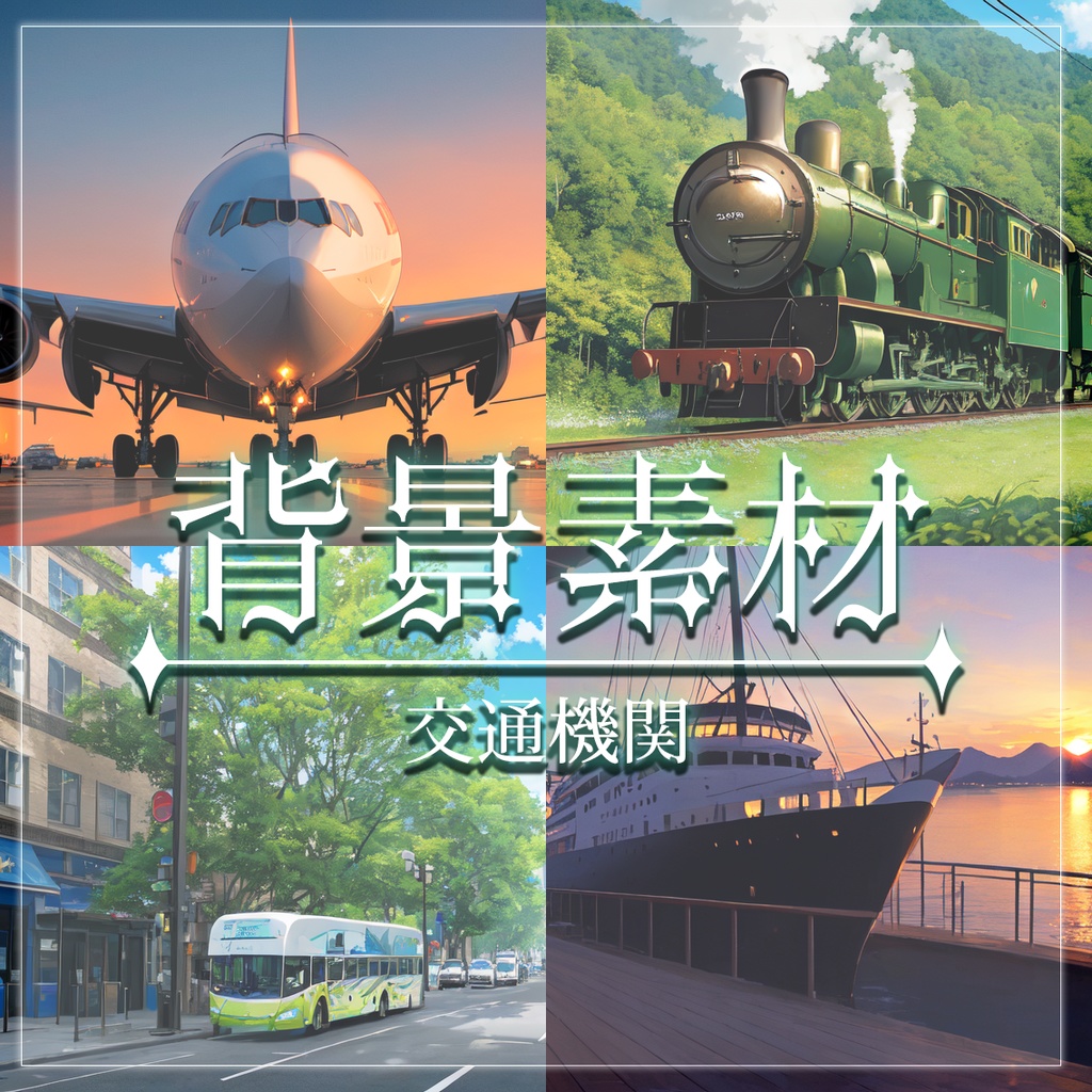 【無料有】背景素材/交通機関