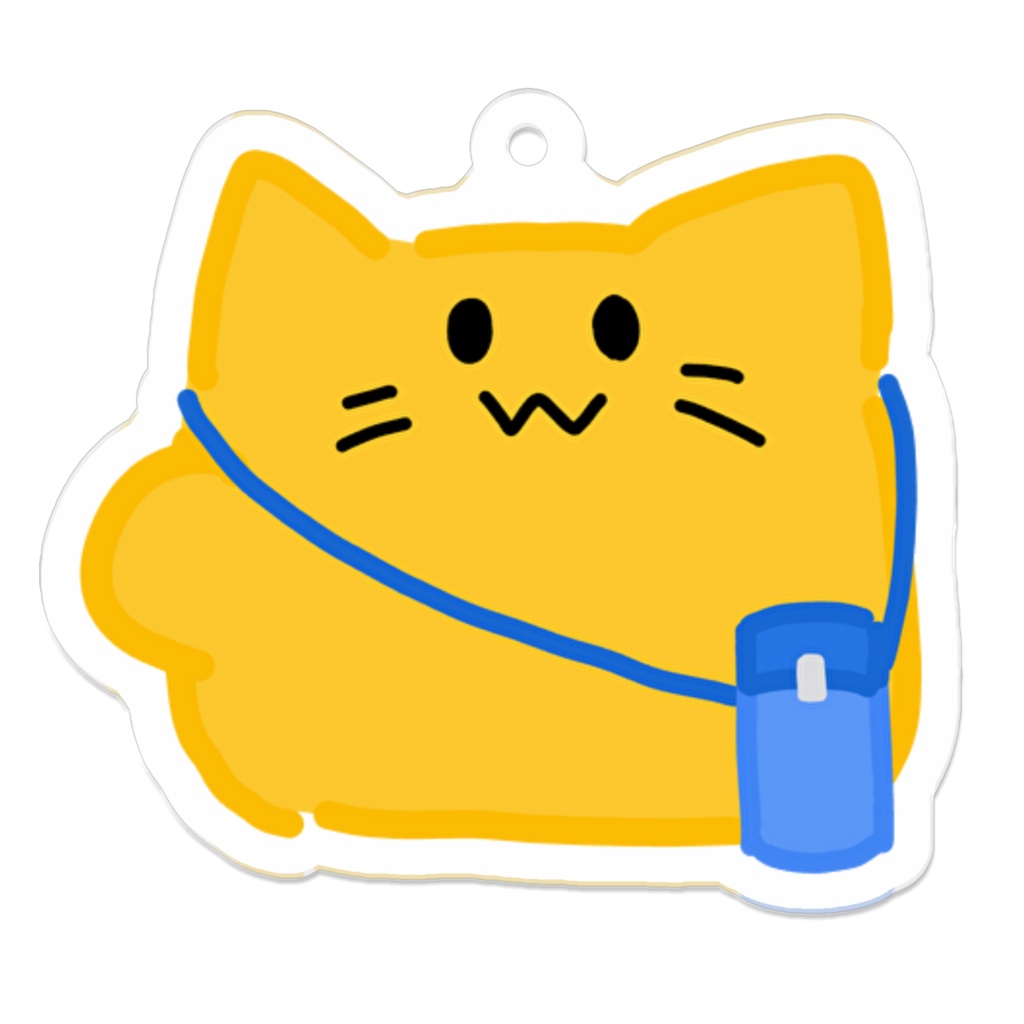 水筒ねこアクキー