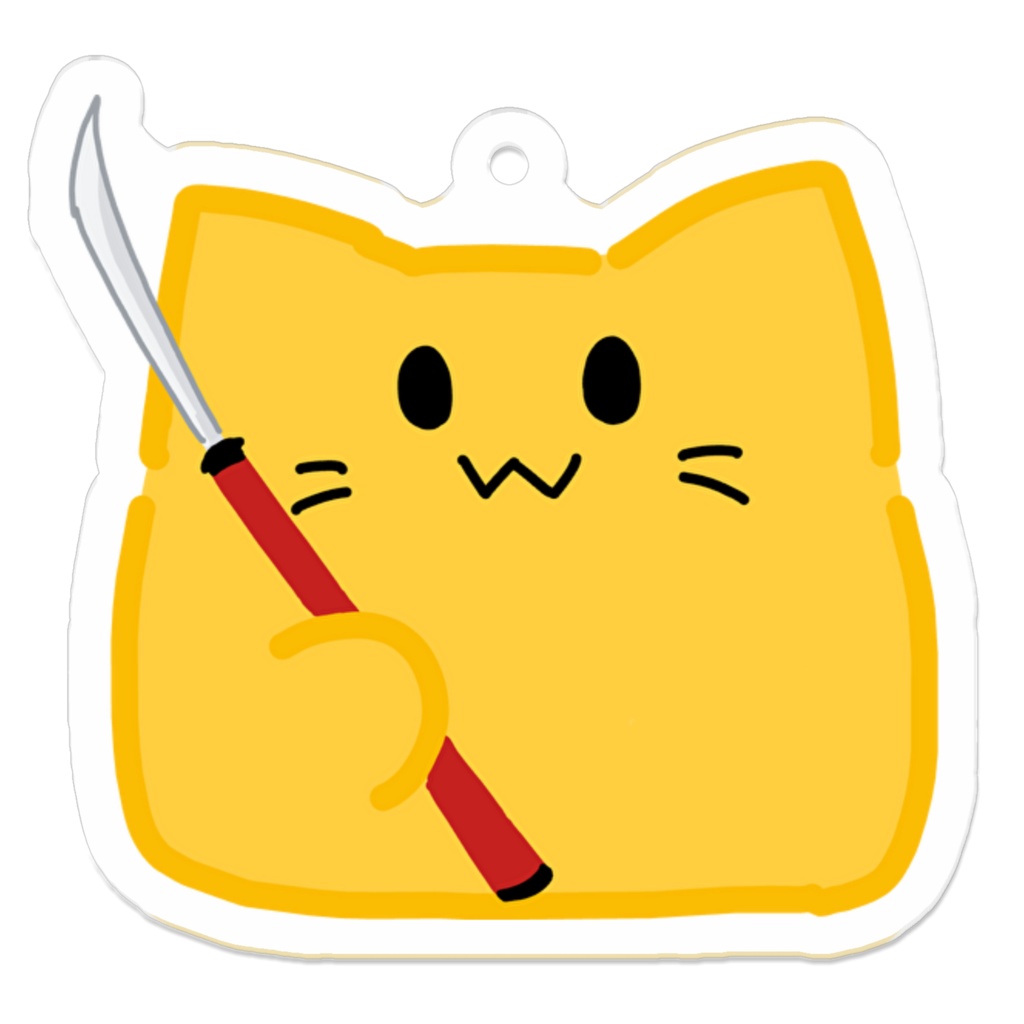 薙刀ねこアクキー