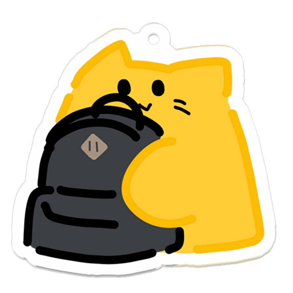お出かけねこアクキー