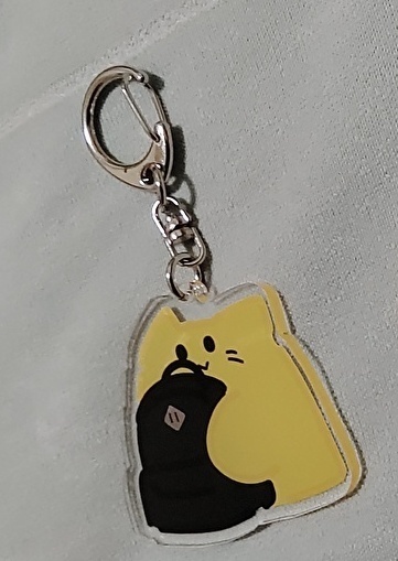 お出かけねこアクキー