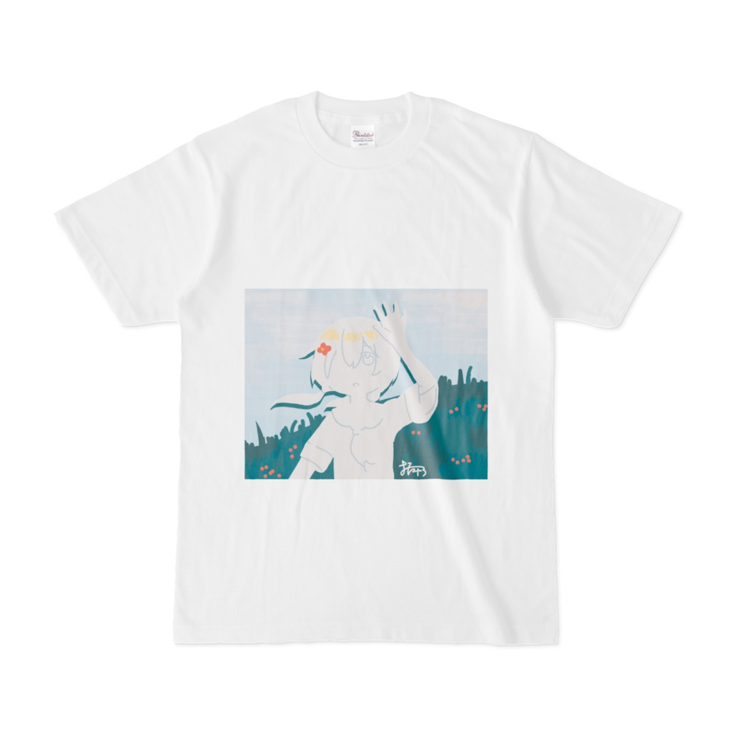 絵Tシャツ-1（夏草原）