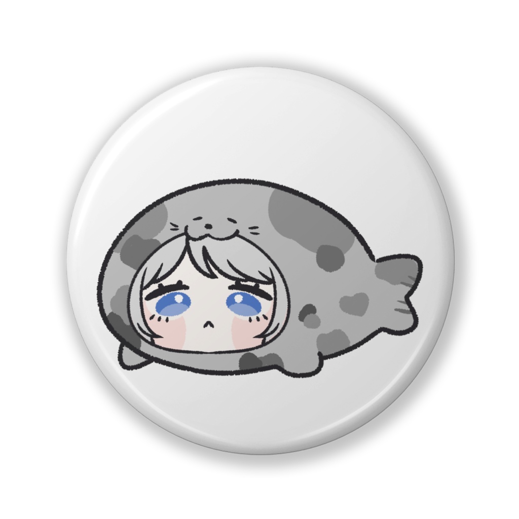 おとの缶バッジ~あざらしの赤子ver.~
