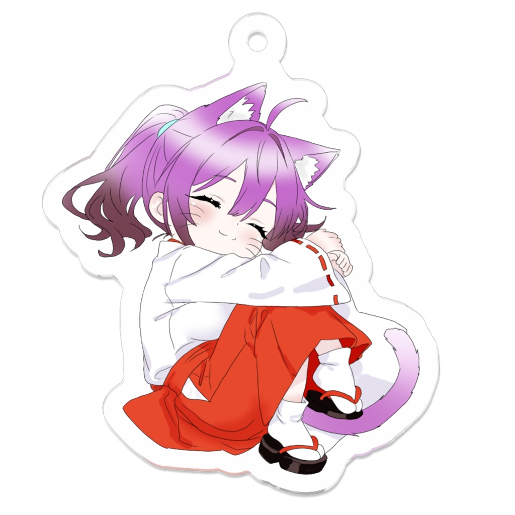 みくりんのキーホルダー(巫女ver)