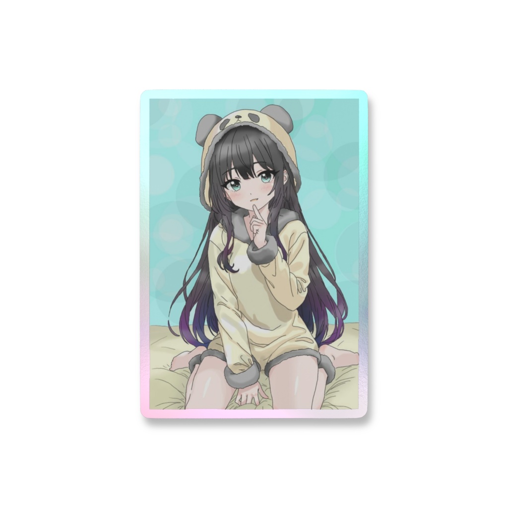 みくりんのステッカー(パンダさんver)