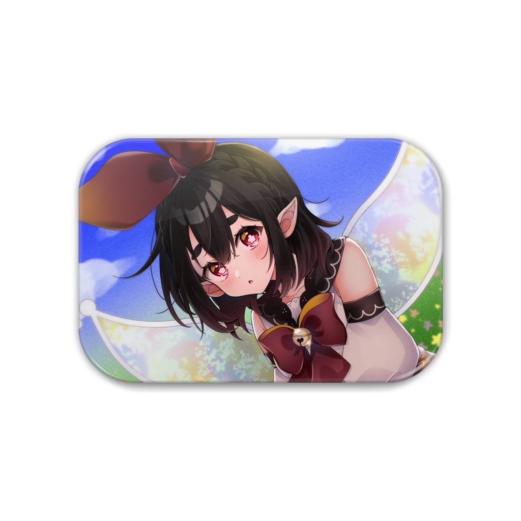 なにしてるの？写真の缶バッジ(イラストレーター：ろたろ様)