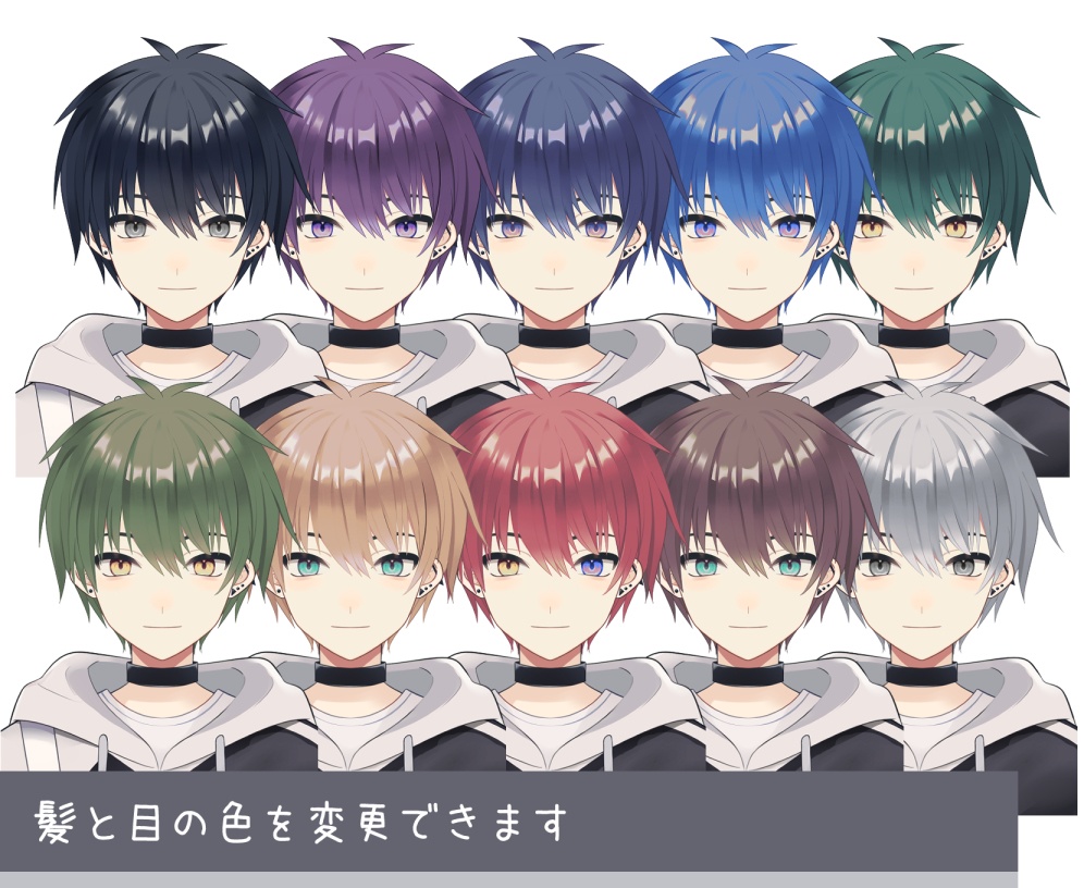 【VTS対応】パーカー男子【汎用モデル】