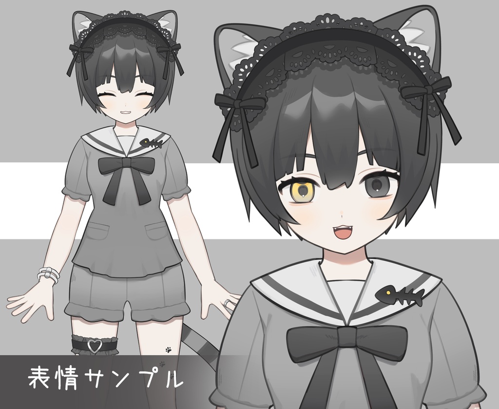 【限定1点】オッドアイ猫ちゃん【Live2Dモデル】