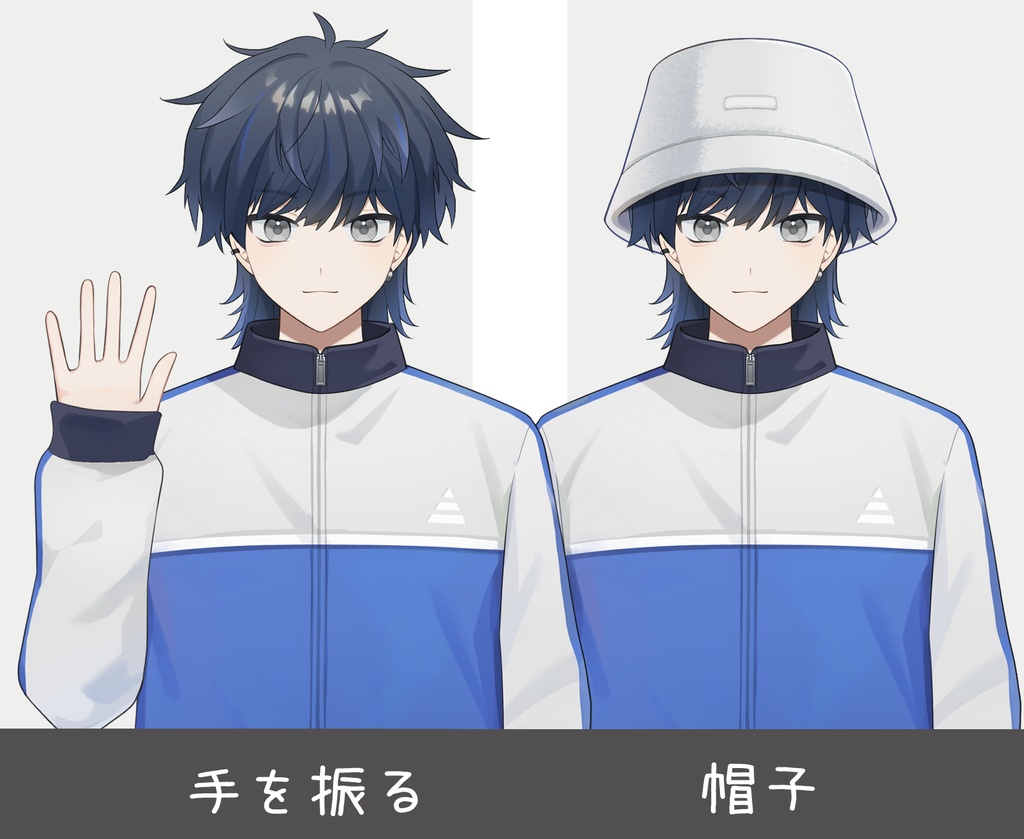 【VTS対応】ハットが好きなお兄さん【汎用モデル】