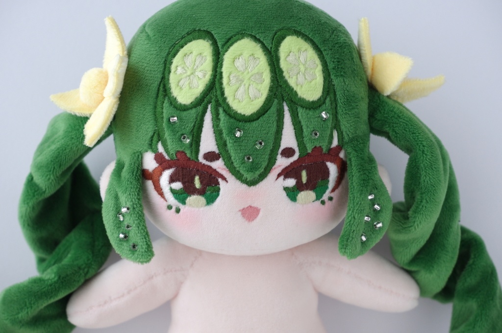 20cm自作ぬいぐるみ・キュウリちゃん