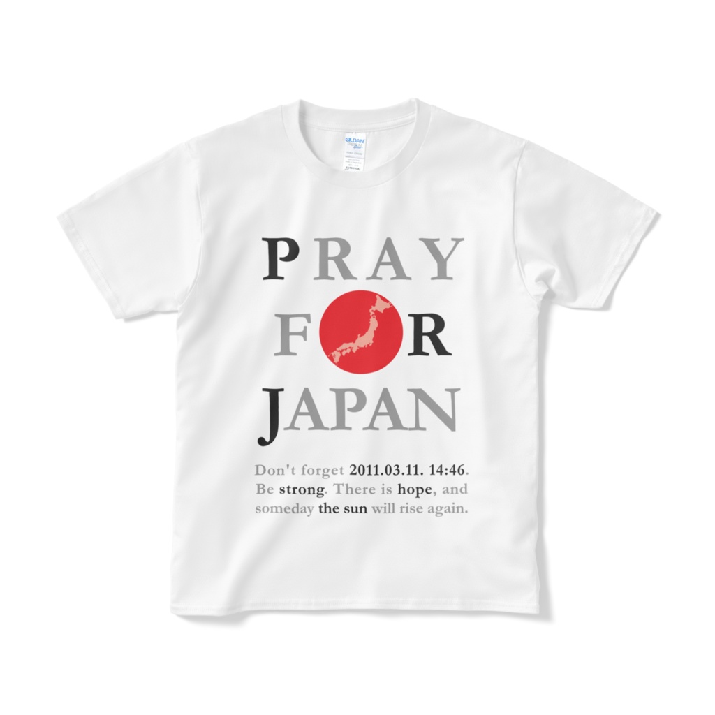 PRAY FOR JAPAN 東日本大震災Tシャツ 改訂版