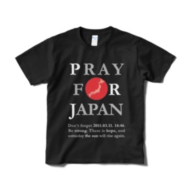 PRAY FOR JAPAN 東日本大震災Tシャツ 改訂版