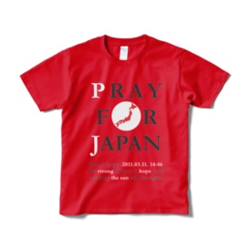 PRAY FOR JAPAN 東日本大震災Tシャツ 改訂版