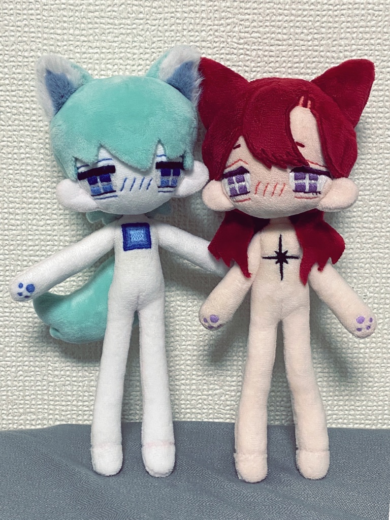 20cm足長ぬい型紙 作り方説明書付き