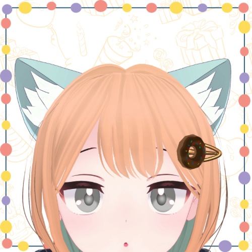 【無料】ドーナツモチーフアイテム2点 #VRC_おやつ工房【VRChat】