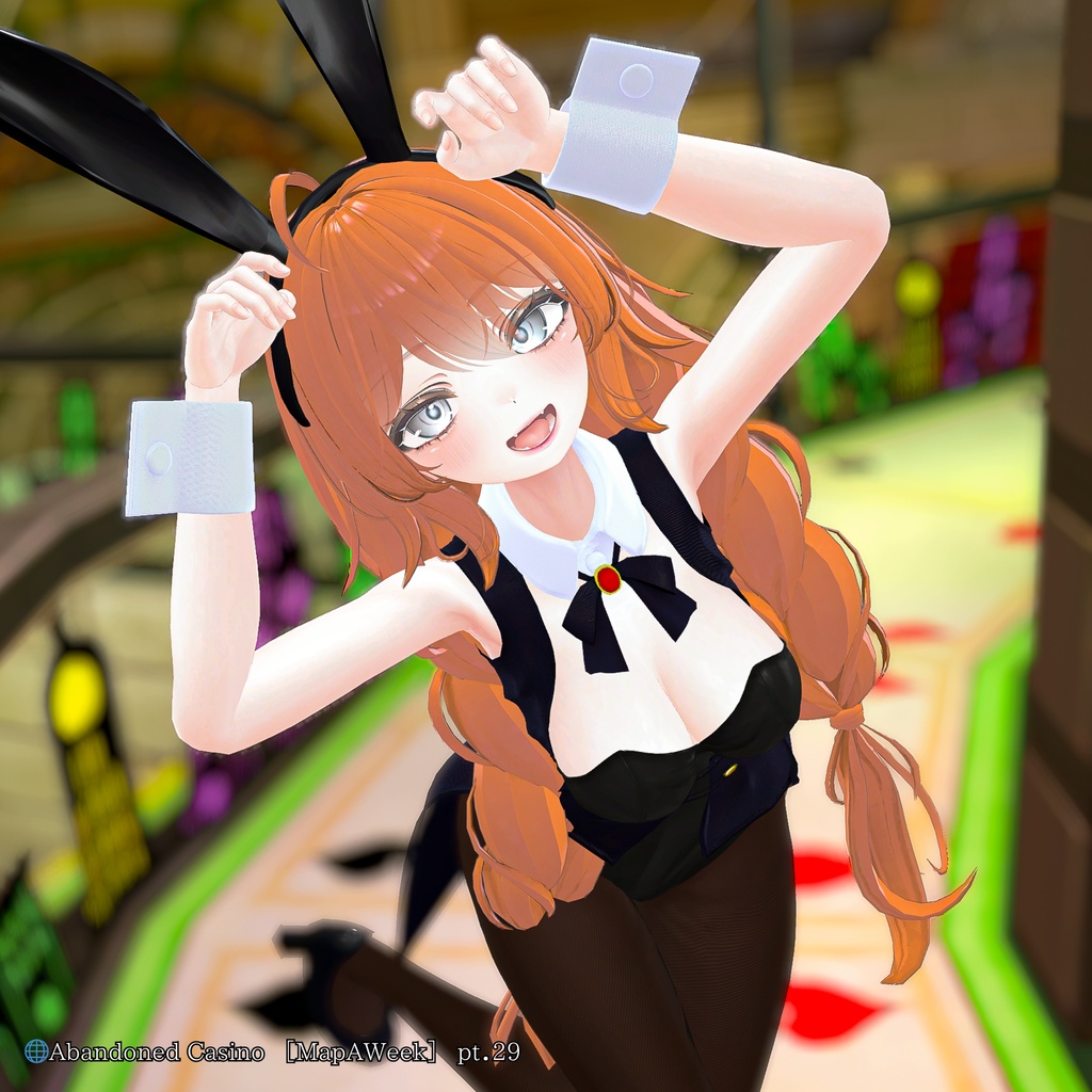 【無料】マヌカ対応 バニーポーズアニメーション3種類【VRChat】