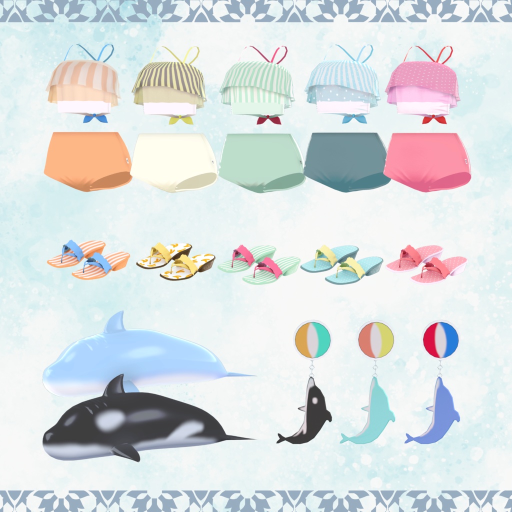 【6アバター対応】Parfait Splash (MANUKA/SHINRA/SHIRATSUME/LAPWING/UZURUHA/LUCIFER) #VRC_おやつ工房