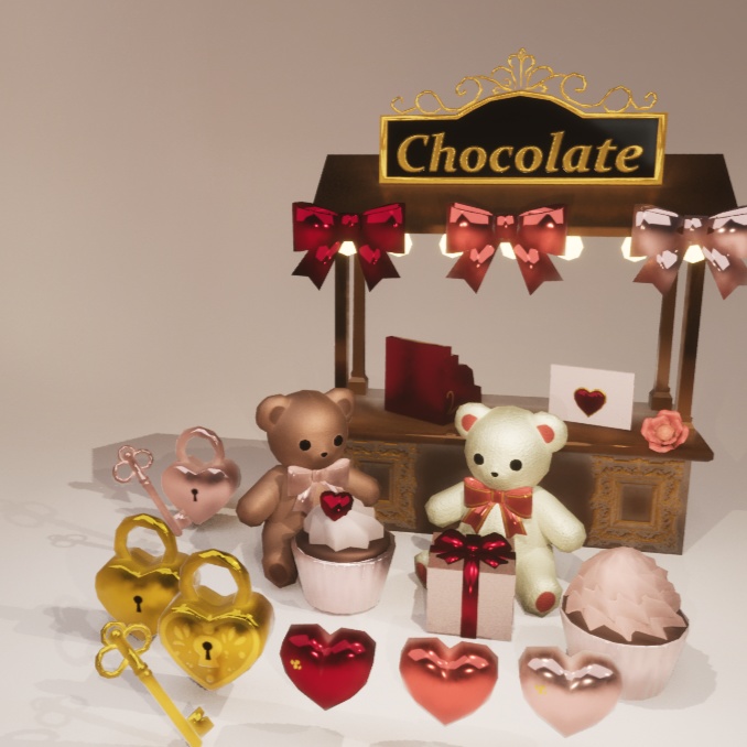 【20種類】2025バレンタインアセット【UE・UEFN】