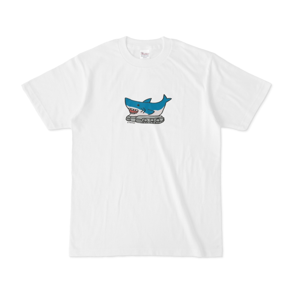 サメ戦車Tシャツ