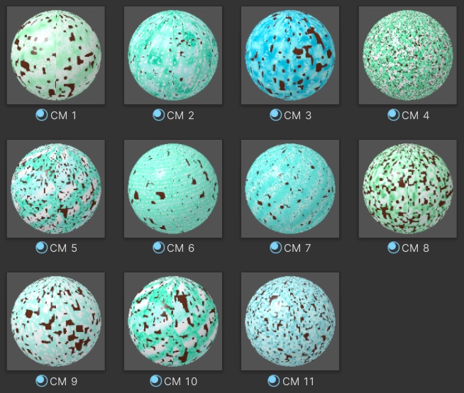 【VRChat想定アバター&ワールドアセット】ChocoMint12点アソートセット