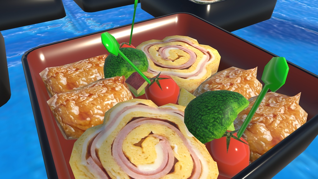 3/29まで30%オフセール中!【VRChat想定ワールドアセット】「お花見セット」(色々使えるもの詰め合わせ!)