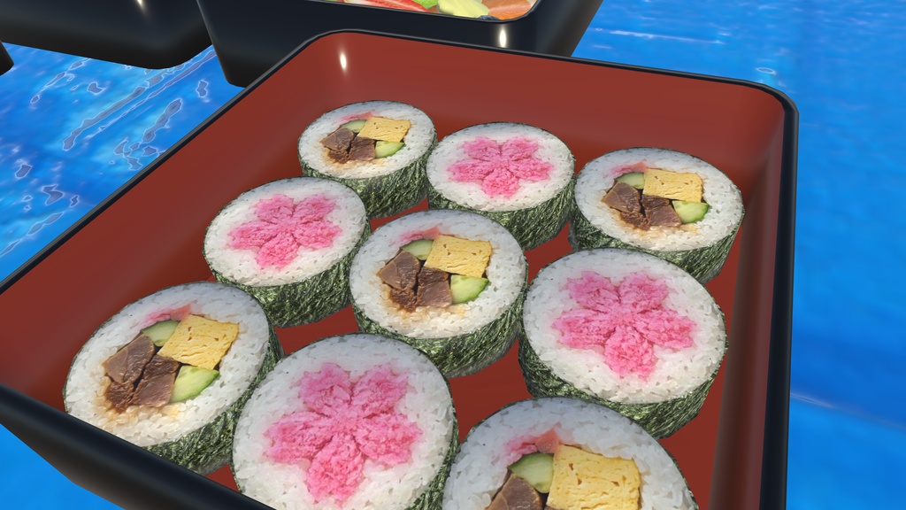 3/29まで30%オフセール中!【VRChat想定ワールドアセット】「お花見セット」(色々使えるもの詰め合わせ!)