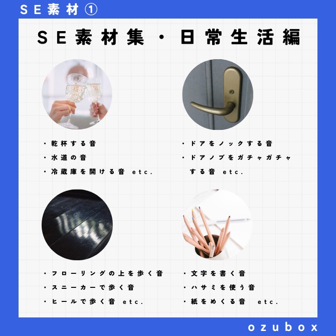 【無料】SE素材集・日常生活編(35種)【効果音】