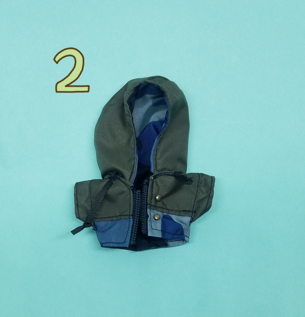 10cmサイズ 12cmサイズ ぬい服 デニムキャップ マウンテンパーカー 夏物シャツ ショルダーバック