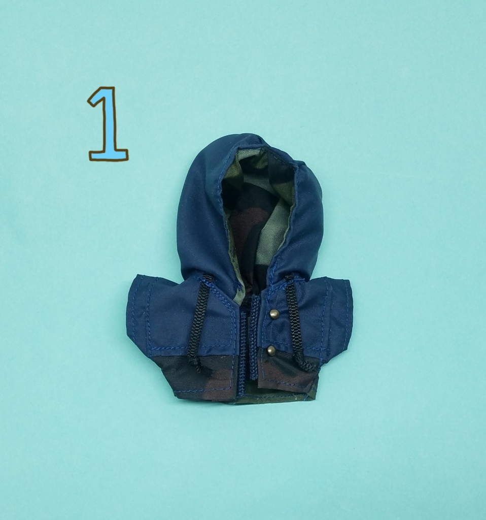 10cmサイズ 12cmサイズ ぬい服 デニムキャップ マウンテンパーカー 夏物シャツ ショルダーバック