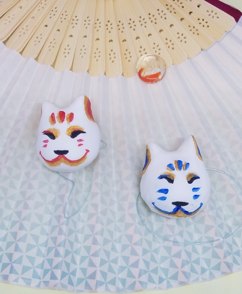 ぬい服 浴衣 下駄 狐面 10cm 12cmサイズ