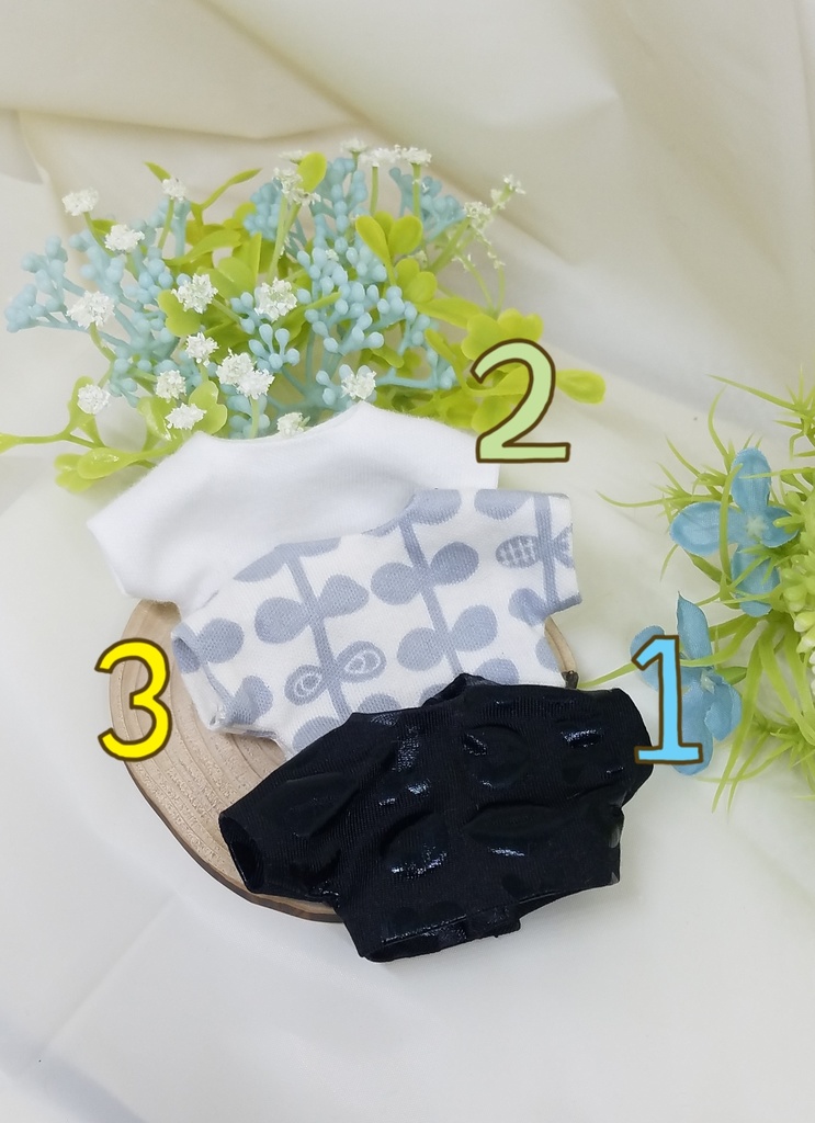 ぬい服 レザーキャップ デニムジャケット パーカーフード付き 10cm 12cmサイズ