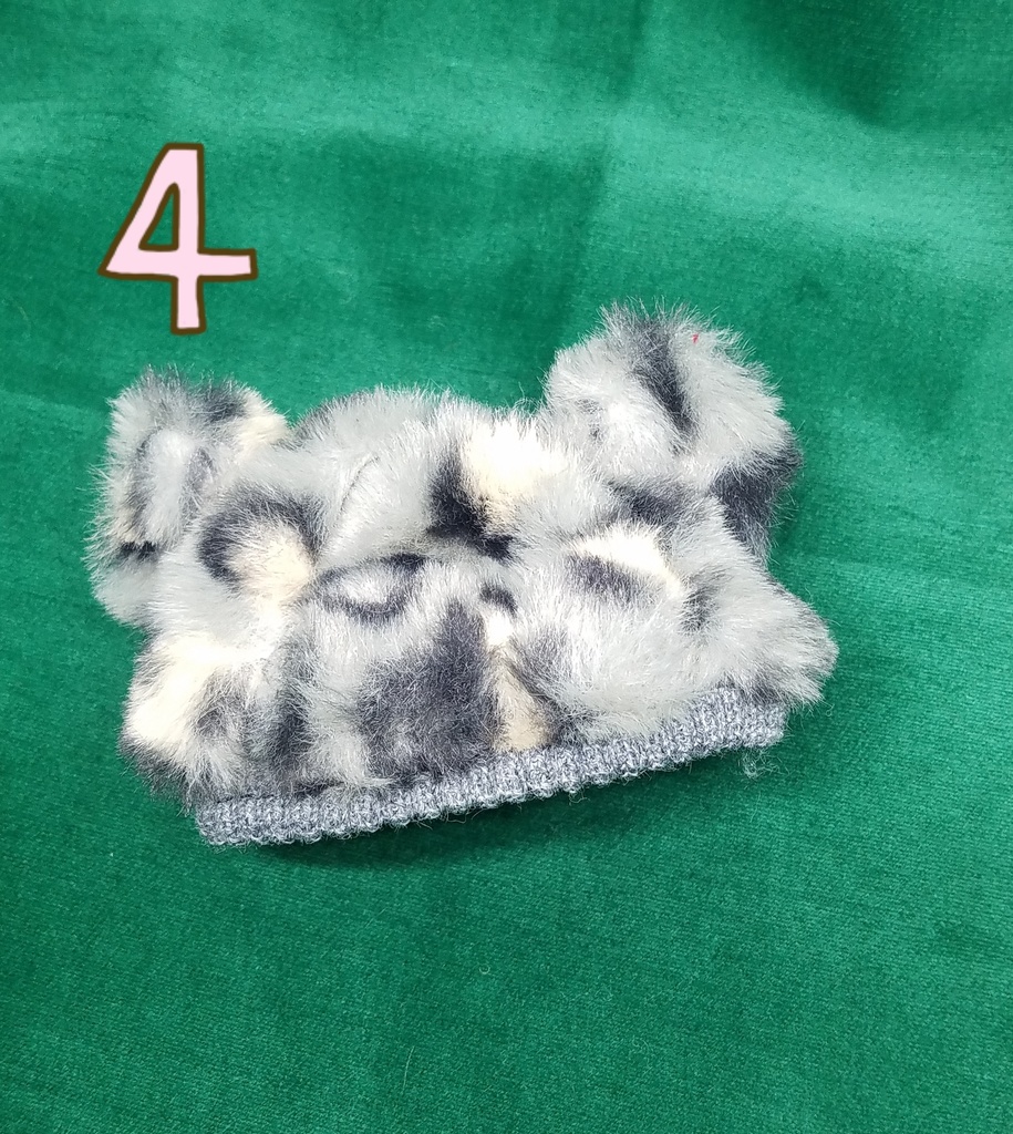 ぬい服 レオパード帽子 10cm 12cmサイズ