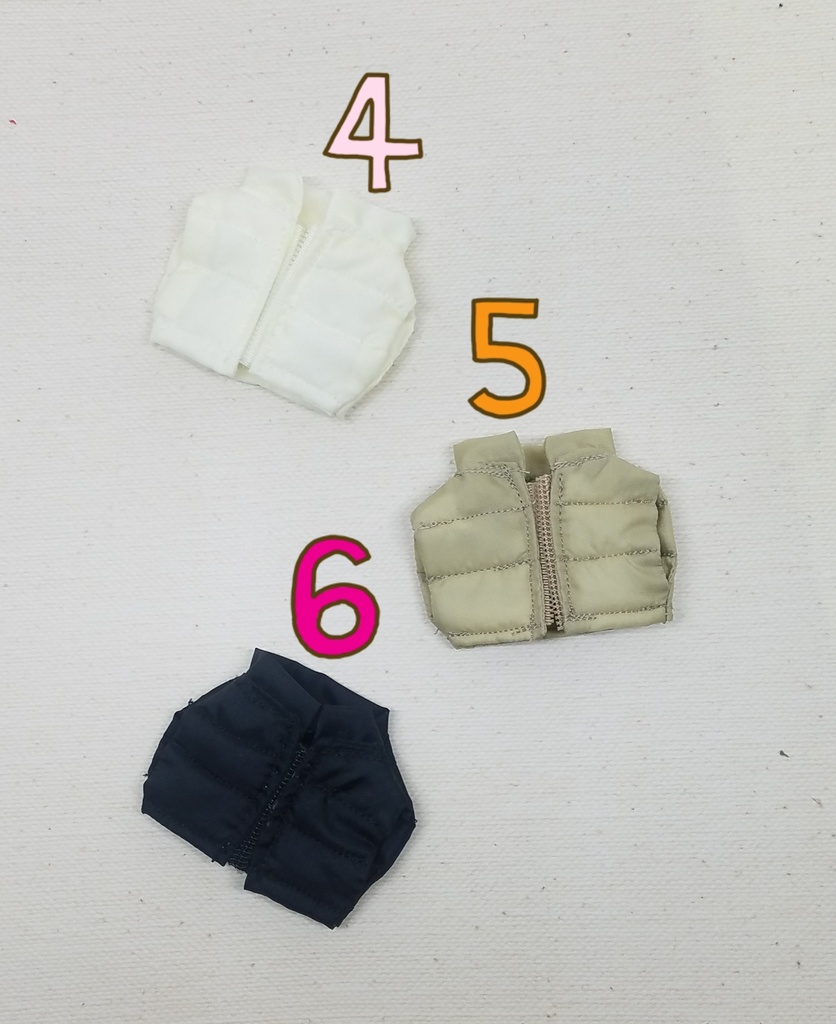 ぬい服 ダウンベスト 10cm 12cmサイズ