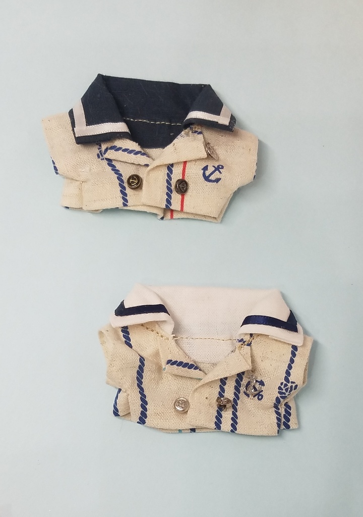 ぬい服 開襟セーラートップス マリンベレー帽 10cm 12cmサイズ