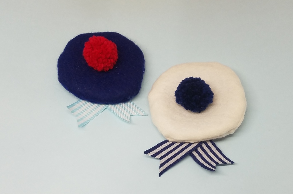 ぬい服 開襟セーラートップス マリンベレー帽 10cm 12cmサイズ