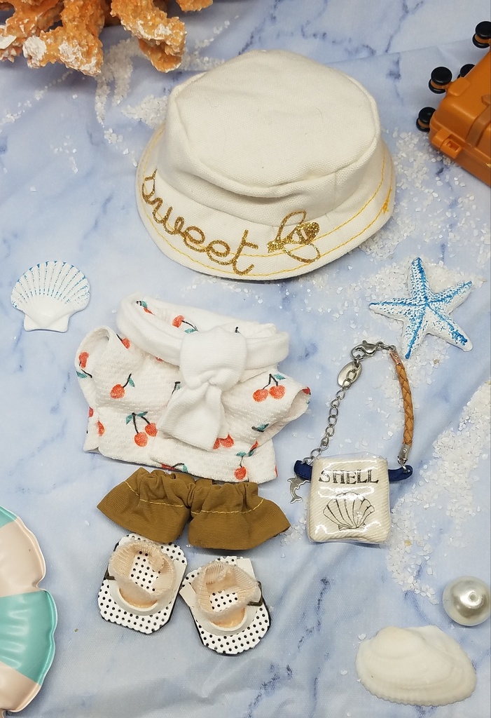 ぬい服 バケットハット 肩掛けカーディガン ポロシャツ 10cm 12cmサイズ