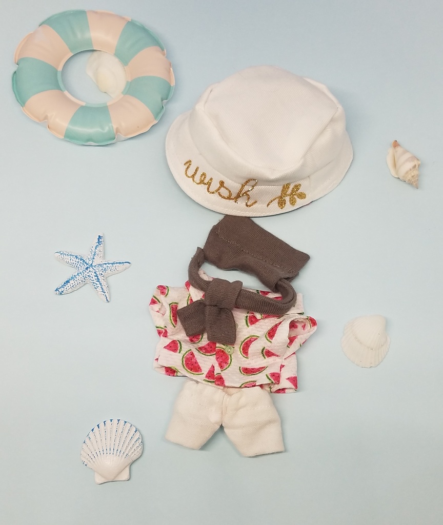 ぬい服 バケットハット 肩掛けカーディガン ポロシャツ 10cm 12cmサイズ