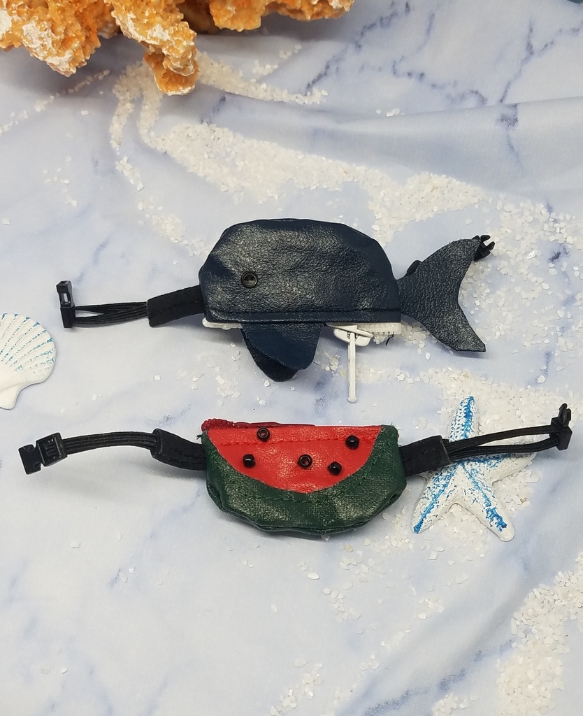 ぬい服 アロハシャツ サファリパンツ サンダル ウエストポーチ 12cm 10cmサイズ