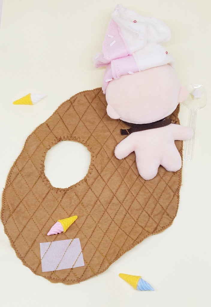 ぬい服 ソフトクリーム 10cm 12cmサイズ