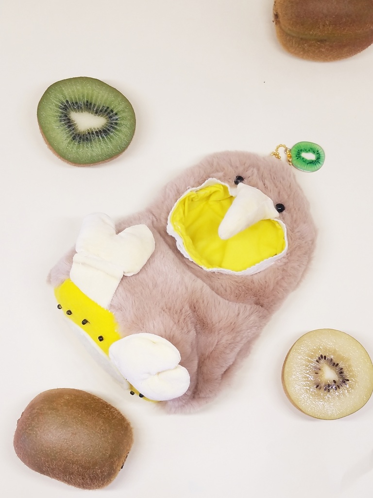 ぬい服 おすわりキーウィ 着ぐるみ 10cm~12cmサイズ