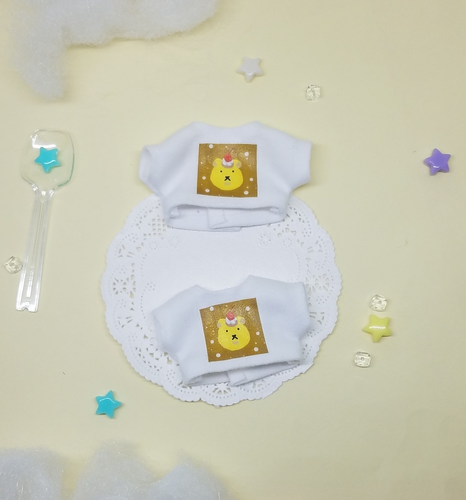 ぬい服 プリンアラモード セット 10cm 12cmサイズ