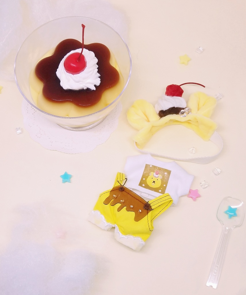 ぬい服 プリンアラモード セット 10cm 12cmサイズ