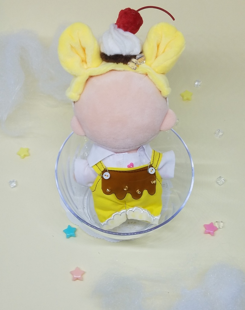 ぬい服 プリンアラモード セット 10cm 12cmサイズ