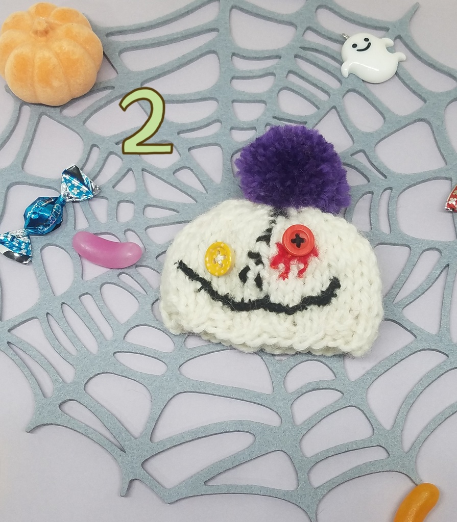 ぬい服 ハロウインニット帽子 10cm 12cmサイズ