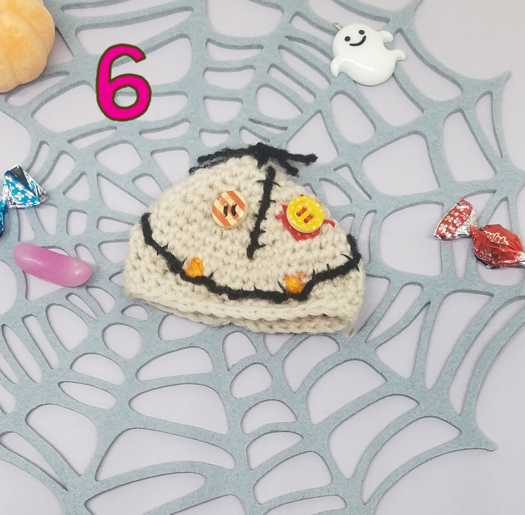 ぬい服 ハロウインニット帽子 10cm 12cmサイズ