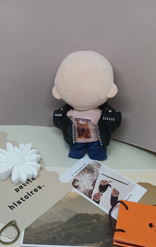 ぬい服 レザージャケット 10cmサイズ - KIKI96 - BOOTH